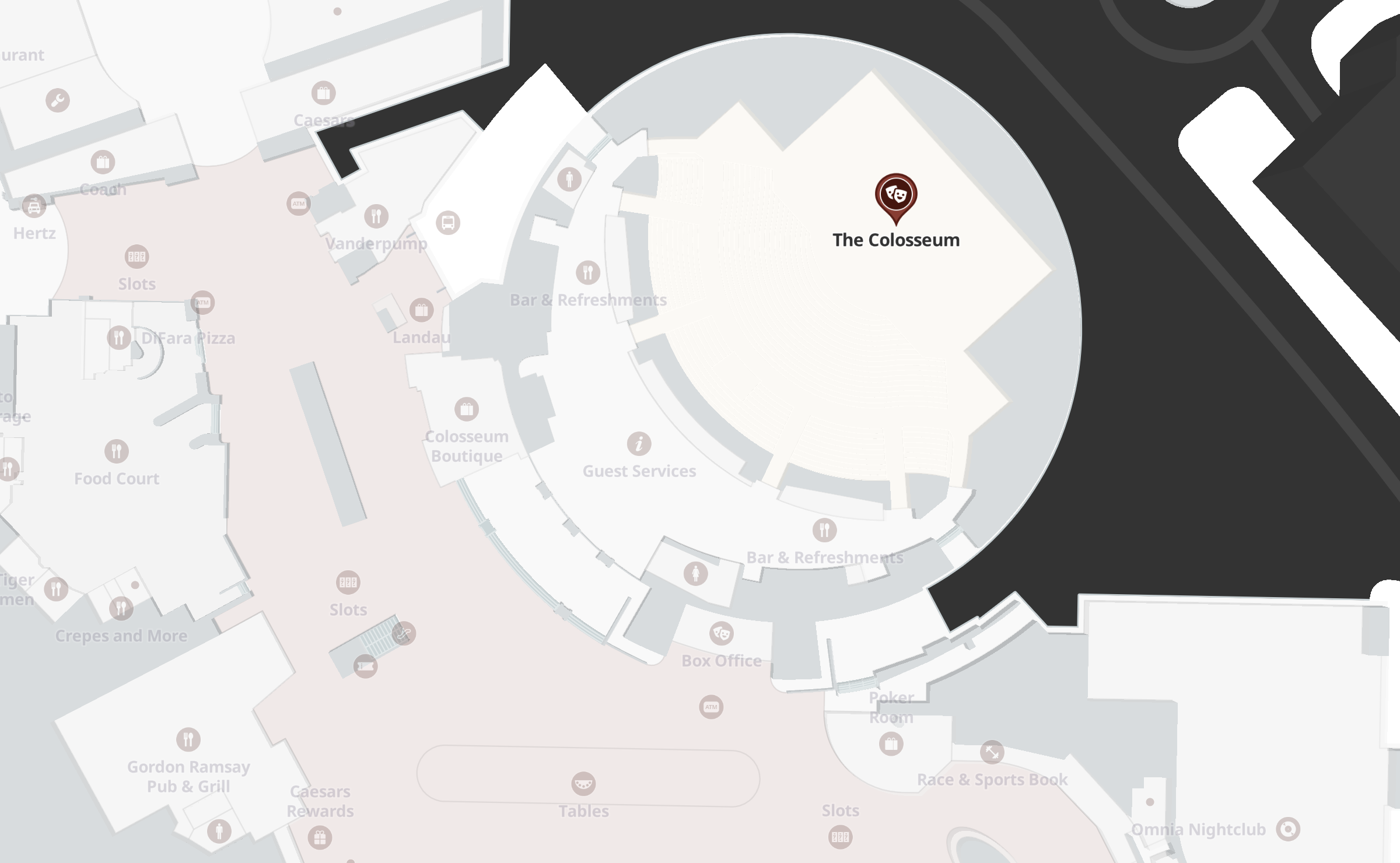 Caesars Palace Colosseum Seating Chart With Seat Numbers Bruin Blog