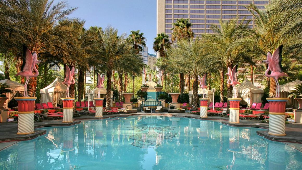 flamingo las vegas pool map