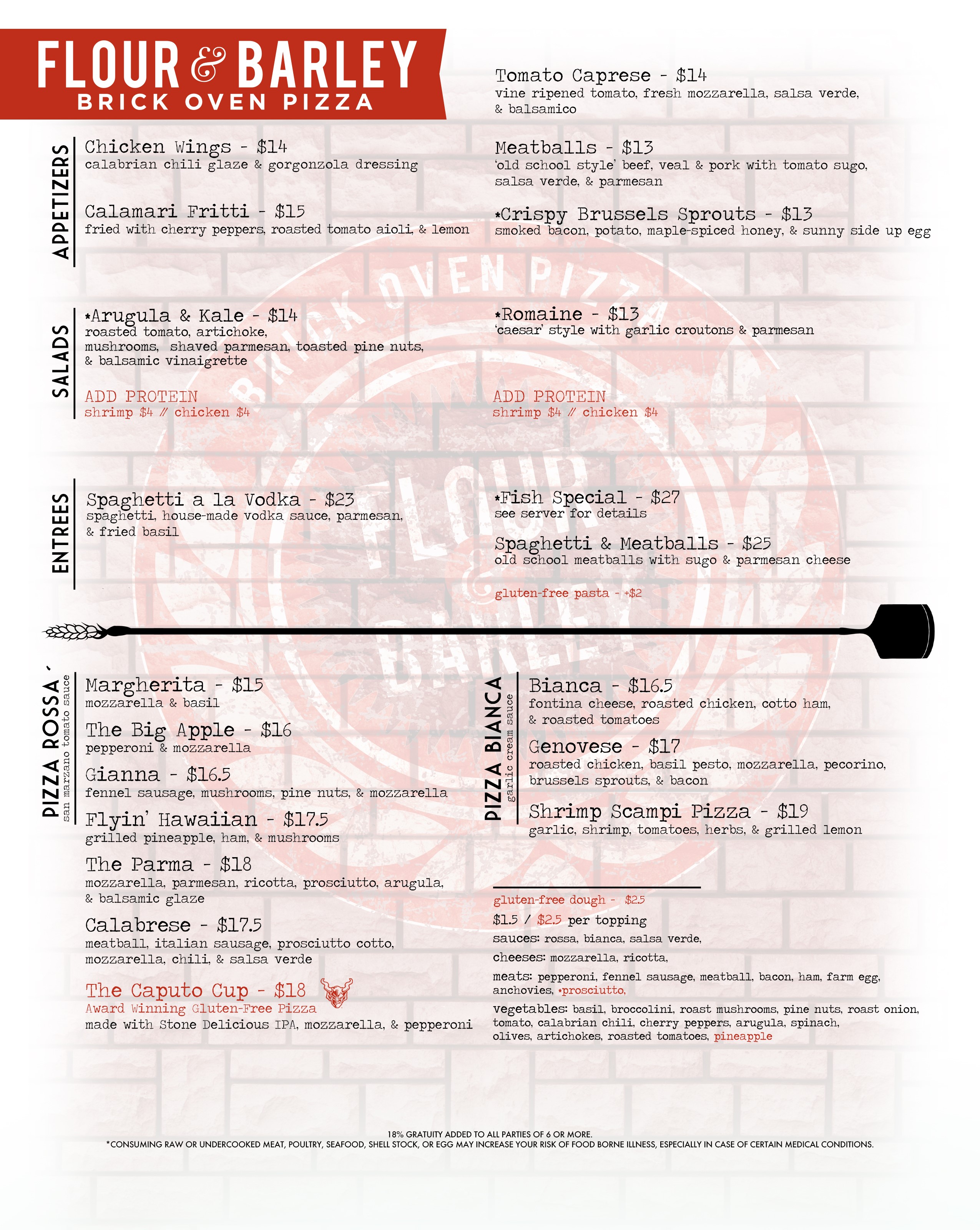 Las Vegas Pizza Flour & Barley Brick Oven Pizza The LINQ