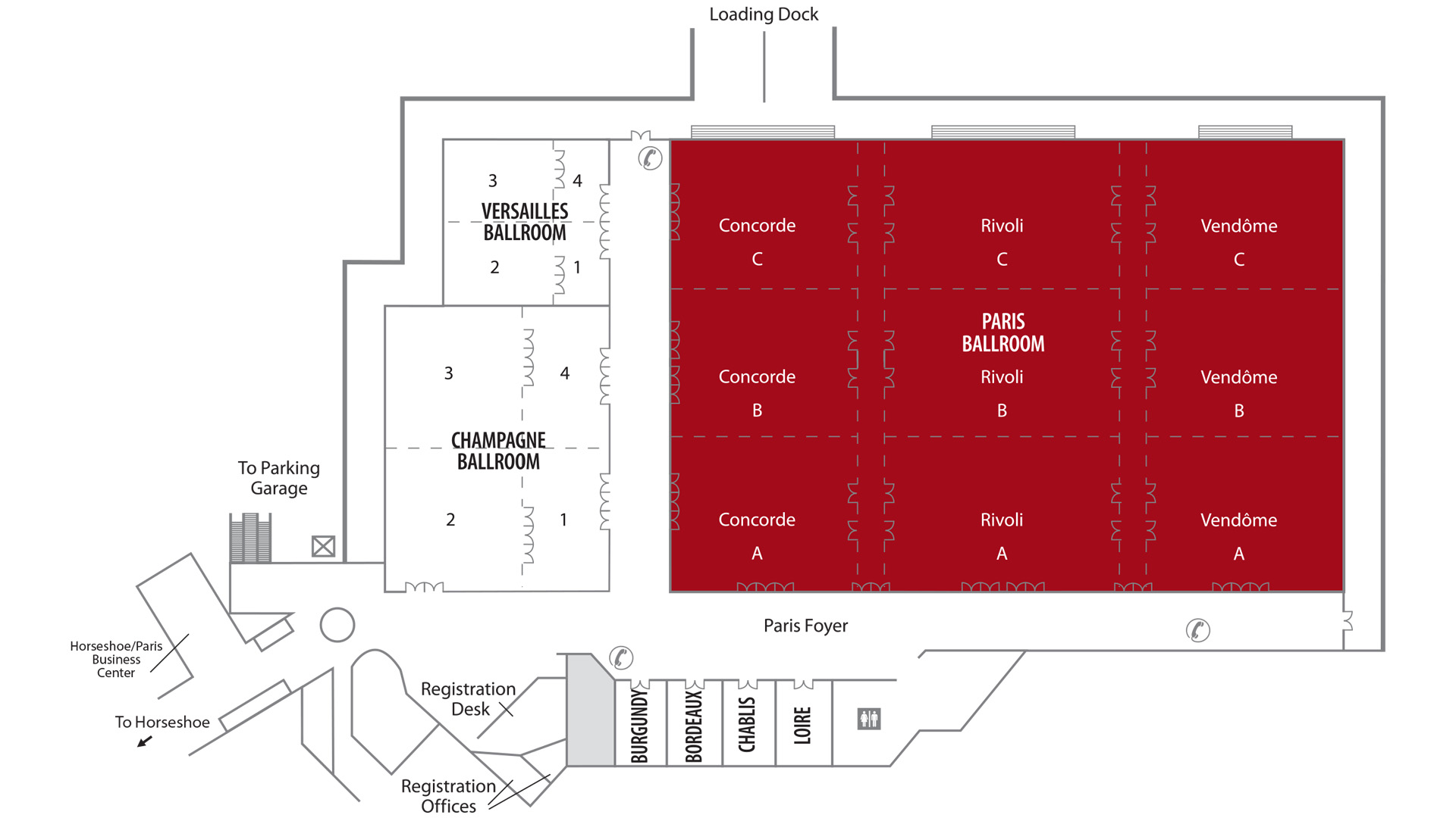 Paris Theater at Paris Hotel Tickets & Seating Chart - ETC