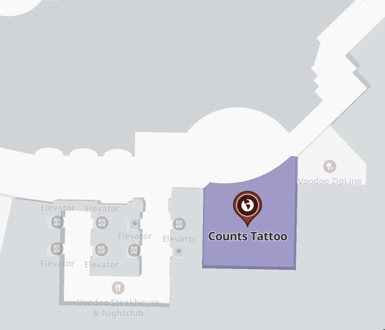 Count's Tattoo Company Las Vegas | Rio All-Suite Hotel & Casino Count's Tattoo Company Las Vegas | Rio All-Suite Hotel & Casino