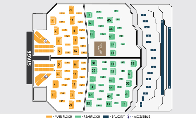 Donny And Theatre Seating Chart