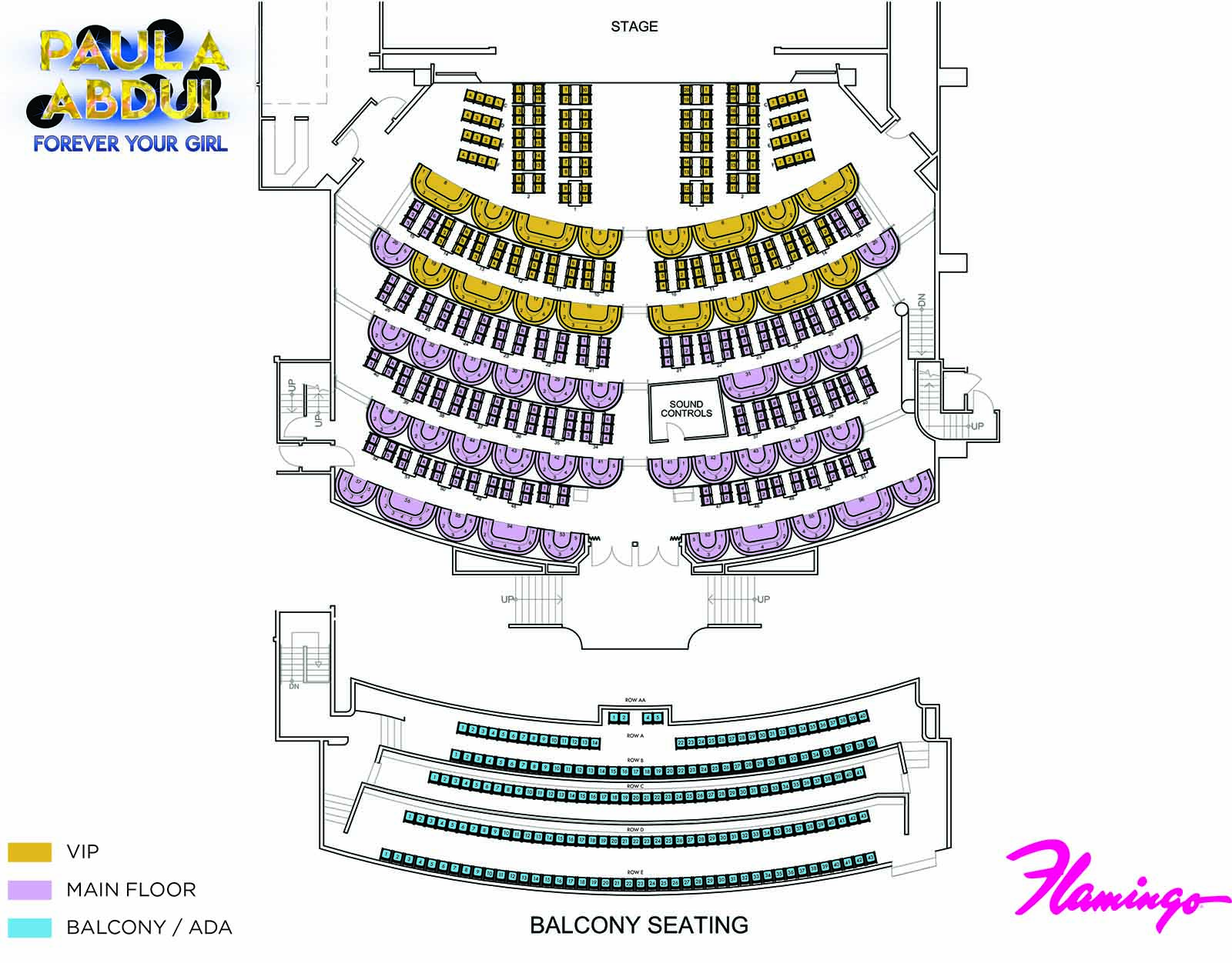 Planet Hollywood Theater Las Vegas Seating Chart