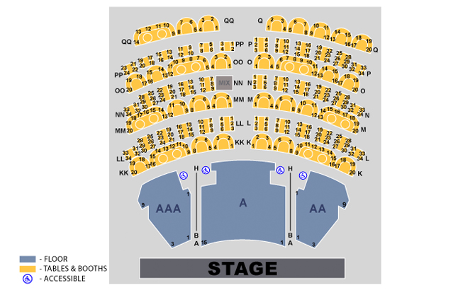 Tenors Of Rock Seating Chart
