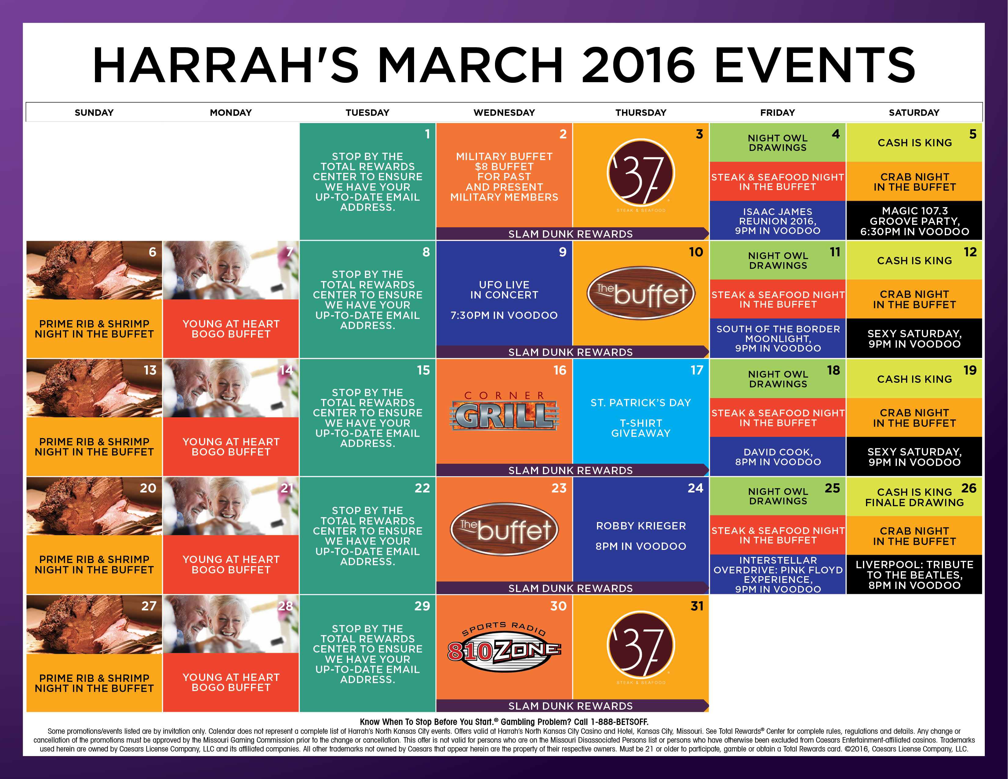 Harrahs poker kansas city