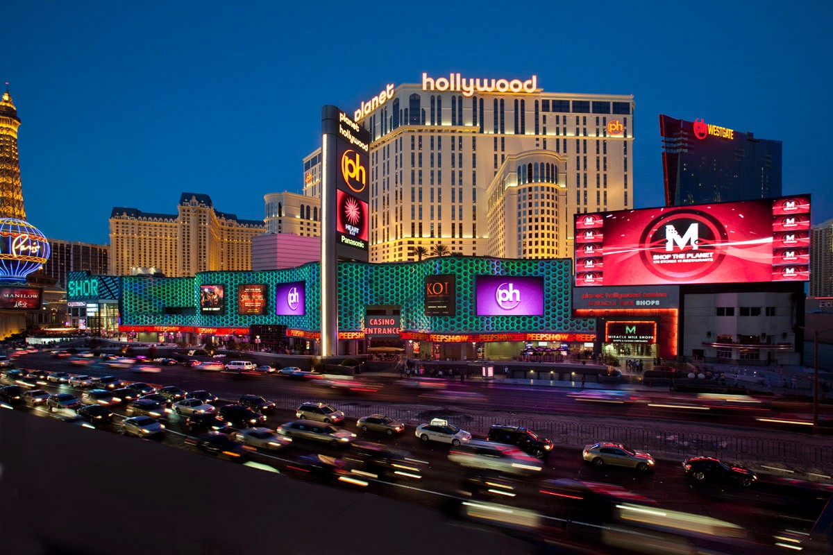 Exterior View Of The Planet Hollywood Property And Casino Entrance Exterior View Of The Planet Hollywood Property And Casino Entrance