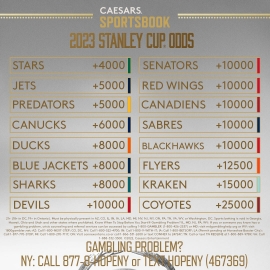 2023 Stanley Cup odds