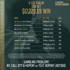 Divisional Round winning parlay