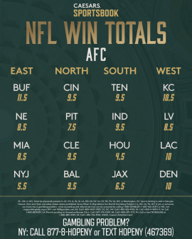 AFC win totals