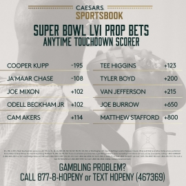 Anytime TD scorer odds