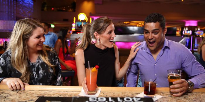 People celebrating off track betting