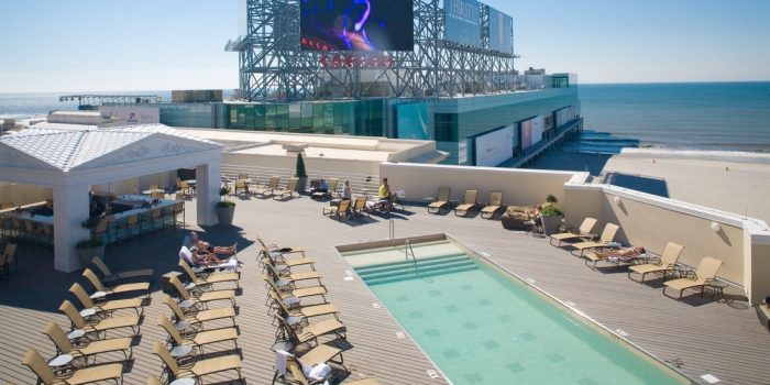 View Of Rooftop Pool At Caesar's Atlantic City