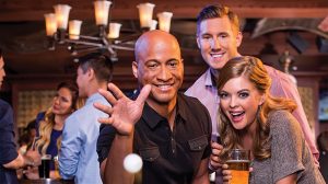 People Playing Beer Pong inside O'Sheas at The Linq