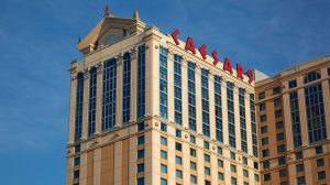 Exterior Image Of Hotel Main Entrance Showing Four White Horse Statues At Caesars Atlantic City