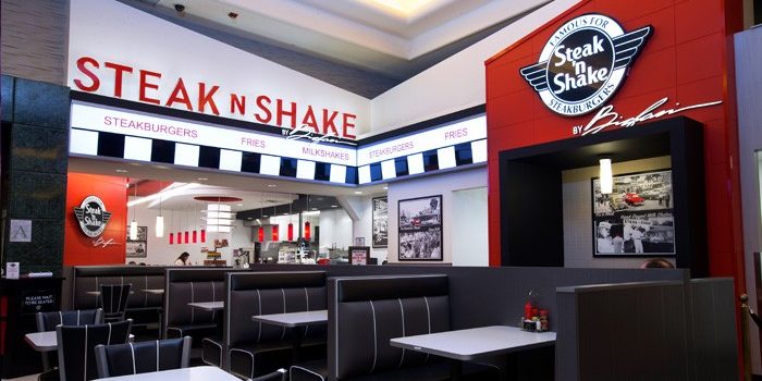 Interior Image Of Steak 'n Shake Booths And Counter Inside Harrah's At Gulf Coast
