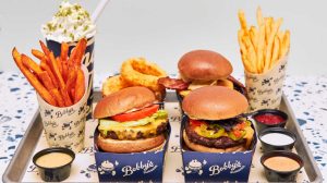 Bobby's Burgers plate of food from Caesars Palace Las Vegas