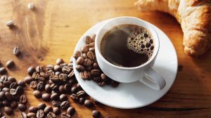 A cup of coffee at Fulton Coffee in Harrah's Las Vegas