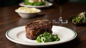 Bone in filet mignon at Diner Ross Steakhouse The LINQ Las Vegas