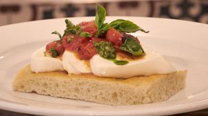 Mozzerella and Tomatoes at The Boss Cafe and The LINQ Las Vegas